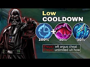 WHEN ARGUS ABUSE THIS NEW LOW COOLDOWN BUILD IN SOLO RANK GAME 🔥 (too broken??) - Mobile Legends