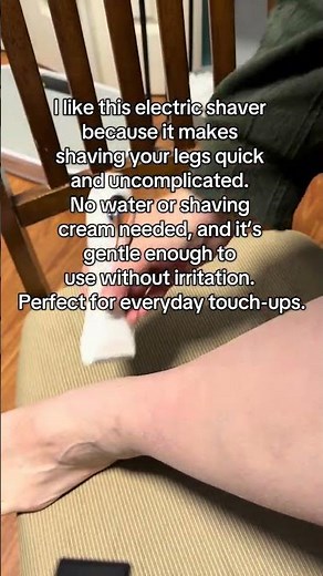 Easy-to-use electric shaver for women that works dry