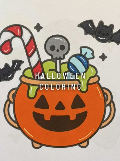 Halloween Coloring Book — Color with Me (Bold & Easy)