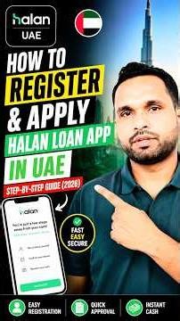 🔥 How to Register & Apply for Halan Loan App in UAE
