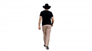 Back View Walking Man Black T Stock Footage Video (100% Royalty-free) 1008790388 | Shutterstock