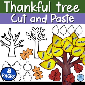 Thankful Tree Craft | Thankful Tree Printable Thanksgiving Craft