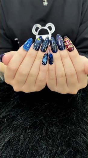 My New Dark Fantasy Nails #nailtrends #nails #nailart #naildesign #fyp #viral #trending #viralvideo