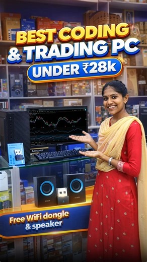 Powerful Desktop @ ₹27,999 for Programmers & Traders #ytshorts #budgetpc #techdeals #desktopsetup