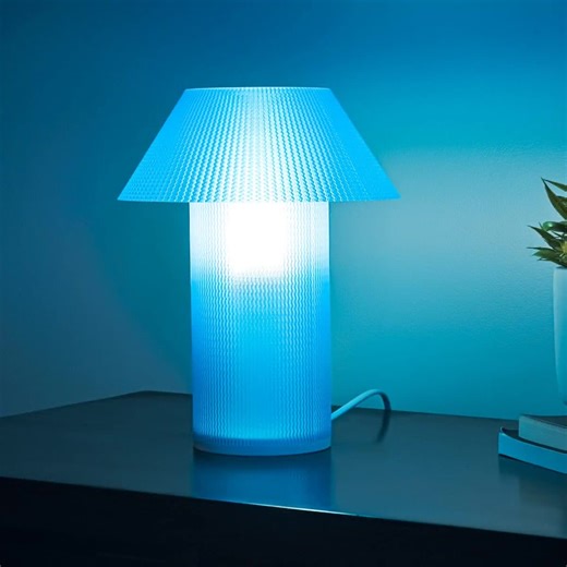 Blue Desk Lamp, Bed Room or Office Lighting, Minimalist Bedside Reading Table Lamp, Cozy LED Night Stand Lamp, Modern Bedroom Decor Gift - Etsy UK