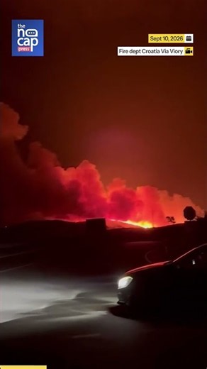 Raging Wildfires Strike Croatian Island Of Brac For Second Time This Week