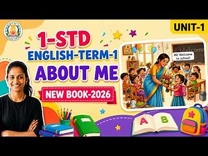 1st Std English | Term 1| Unit 1 I About me | New Book 2026 I Pg.no 89-93