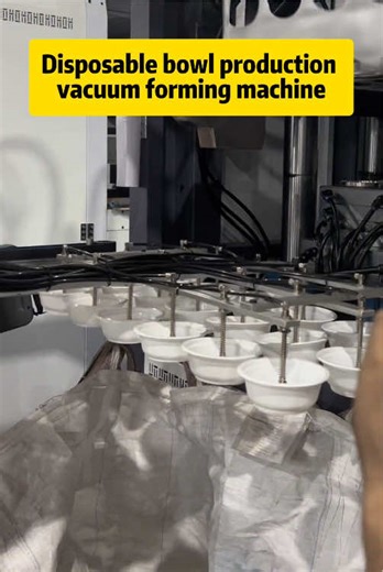 Efficient Disposable Bowl Production with Vacuum Forming Machines