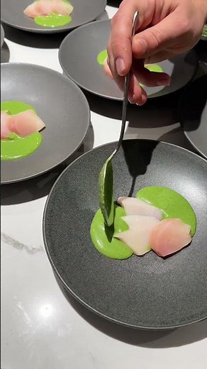 Hamachi Sashimi with Seaweed, Turnip and Caviar #hamachi #japanesefood #chef