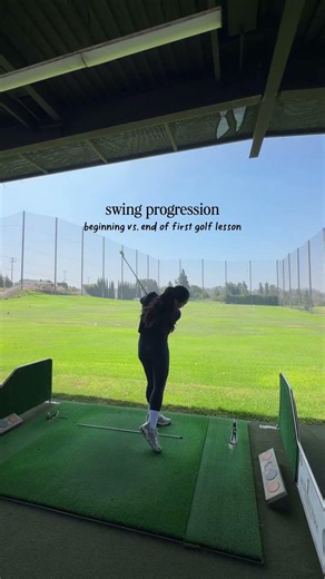 first golf lesson!
