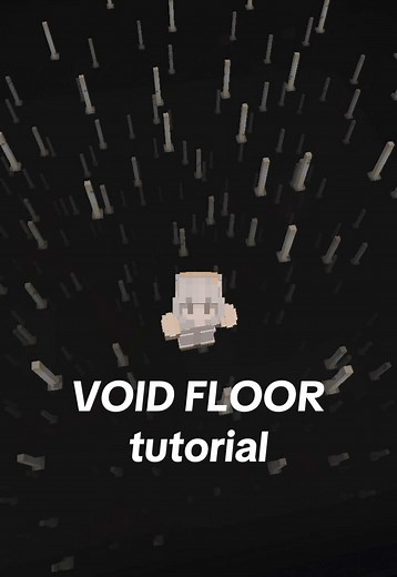 void floor tutorial!! you can use other colors to match your builds too #minecraft #void #minecraftbuilds #minecraftideas #fyp