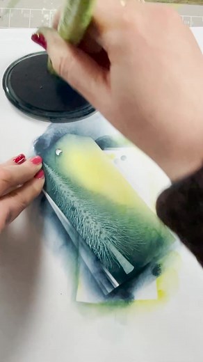 Using an Embossing Technique to create a magical Christmas tree Tag ❄️🌲 Quick Crafts: Join Tracey in this tutorial as she shows how you can use an emboss technique with the Wild pine tree stamp to create a mystical winter scene, Tracey also demonstrates a beautiful way to create a magical atmosphere around the tree with small sparkling details and that wonderful winter snow effect ❄️ This would be perfect as a gift this Christmas or to tag onto a present, and with few products and a small amoun