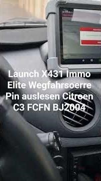 Citroen C3 2004 FCFN Pin auslesen mit Launch X431 Immo Elite Plus