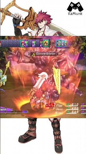 Flay Gunnar skill - Mana Khemia: Alchemist of Al Revis #games #gameplay #kamunk #shorts #anime