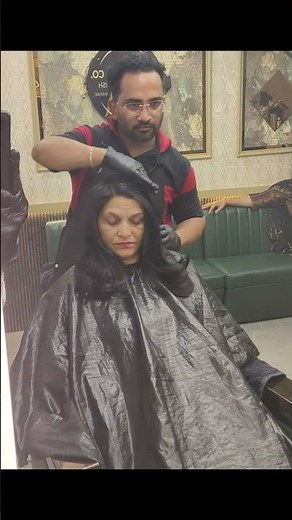 ✂️ Graduation Haircut Transformation on Medium Length | Perfect Salon Layer Cut Look #hair #haircut