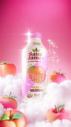 22K views · 491 reactions | life just got a whole lot juicier ✨ so sharpen your pencils, flip open that sidekick, and stock up on Saint James Iced Tea x Juicy Couture’s Juicy Peach flavor launching 9.22 Because this school year? We’re keeping things extra peachy and extra iconic. Stay cool, stay juicy  | Juicy Couture | Facebook
