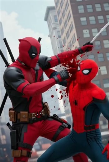Deadpool Vs Spiderman Brutal Fight Video