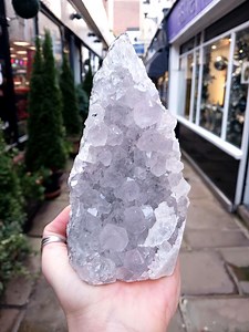 Snowy Amethyst Druzy Cathedral Geode Raw Tower Natural Cut Base 1.3kg - Etsy