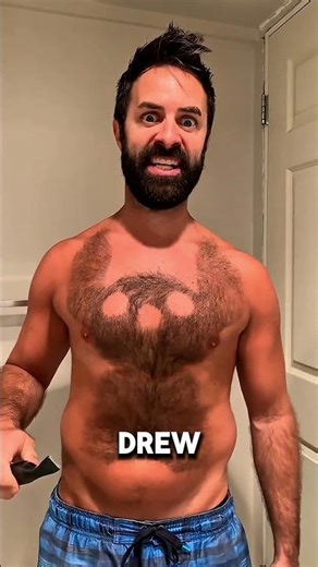 Chest Hair Art: Turning a Hairy Chest into Stitch#reels