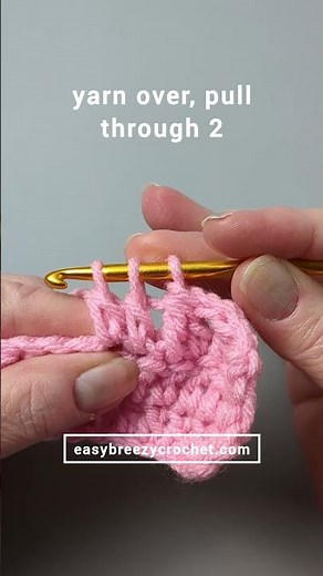 How to Crochet dc2tog (Double Crochet Decrease) – Easy Tutorial