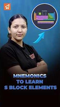 Easy and Fun Way to Remember S Block Elements | Periodic Table Mnemonics🧠