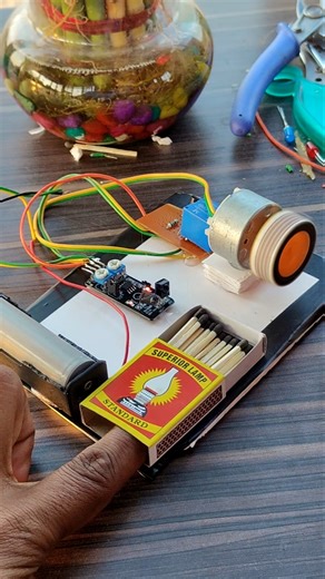 IR Sensor se DC Motor Experiment 😱 | Innovation with DC Motor | Science Shorts