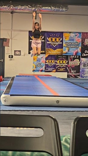 Learning Roundoff + C-Drop + Back Handspring Combo 💪