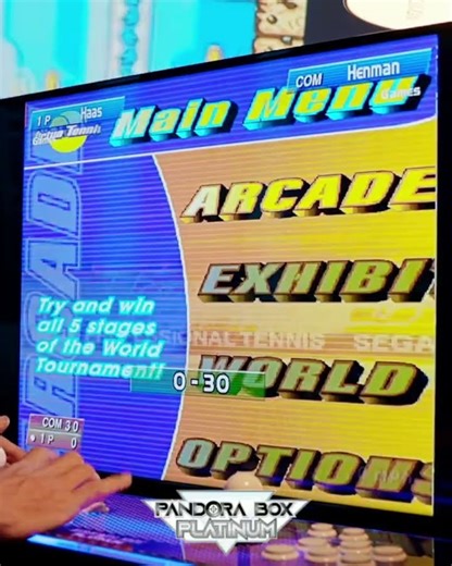 Virtua Tennis on Pandora Box Platinum #shorts