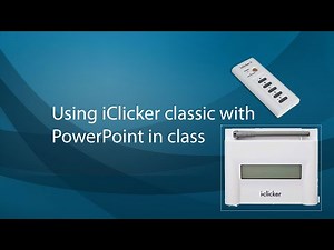 Using iClicker classic with PowerPoint in class