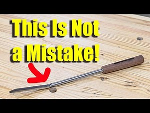 Amazing Woodworking and Knife Making Tool! (Japanese Scabbard Chisel)