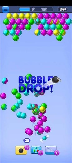 Bubble Shooter Gameplay 🎯 Perfect Combo & Satisfying Level Clear | #Shorts