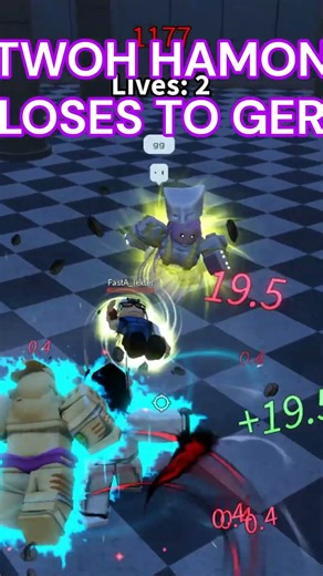 TWOH HAMON LOSES TO GER #yba #roblox #trending #shorts #tiktok #viralvideo #viralshorts #jjba