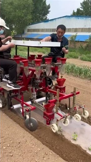 🌱 This Machine Plants 8 Seedlings at Once Fast, Easy, Perfect Rows! #plantingmachine #smartfarming
