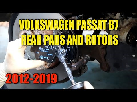 2012-2019 VW Passat B7 Rear Brake Pads / Rotor Replacement DIY (SAVE $$$)