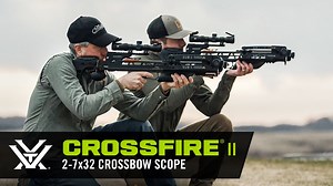 17K views · 308 reactions | From first light to last light, the brand-new Crossfire® II 2-7x32 Crossbow Scope will have you stacking bolts in no time thanks to an illuminated reticle (red and green) for low light performance and a magnification ring that lets you dial for any setup. Check it out at: https://vortexoptics.com/vortex-crossfire-ii-2-7x32-crossbow-scope.html Video: Captured Creative | Vortex Optics | Facebook