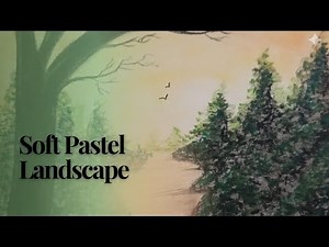 Beautiful Soft Pastel Landscape | Satisfying Art Video