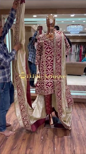How to drape a KhadaDupatta Tutorial Style 1 by DFR Xclusive Traditional Hyderabadi KhadaDupatta
