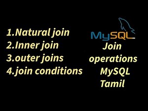 join operation MySQL Tamil| Inner join | Natural join|