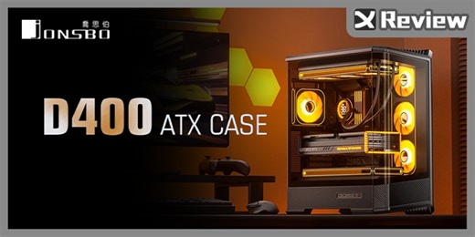 塔式海景！Jonsbo D400 開箱組裝 / 斜切雙玻璃無 A 柱, 預裝 4 顆 RGB 風扇