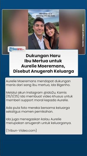 Dukungan Haru Ibu Mertua untuk Aurelie Moeremans, Disebut Anugerah Keluarga