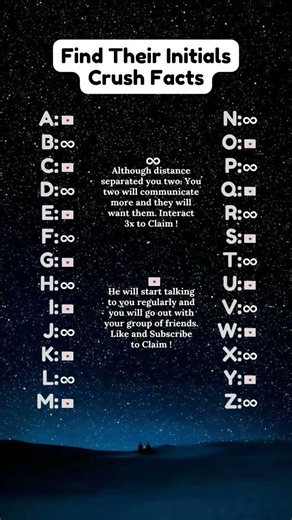 Find Their Initials Crush Facts #newmusic#music#singer#pop #initials#lifeisbutadream