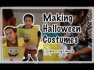 Making a Custom Halloween Costume for kids | Spongebob Costume DIY | Easy DIY Costumes ‪@VidyG‬