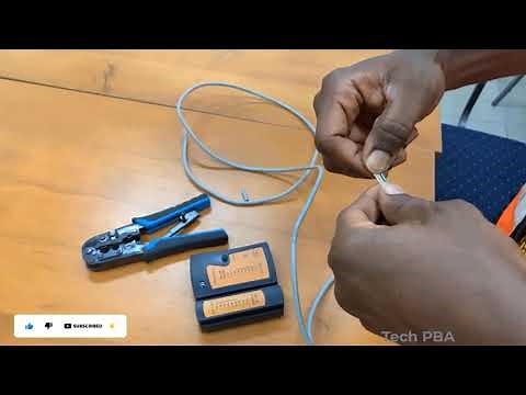 How to make a network cable | How to make a straight through cable | How to make a patch cable