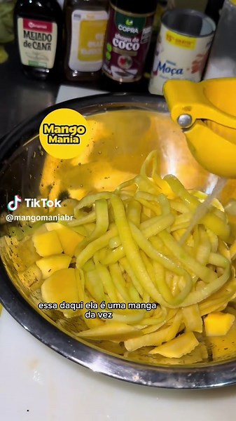 Nossa cliente fez pedido de uma manga temperada, e nós fazemos do jeito gue ela pediu! Usamos tudo de melhor qualidade, para que o sabor seja de qualidade!! Ficou divino! #mangobiche #mangacomsal #mangatemperada #mangaverde