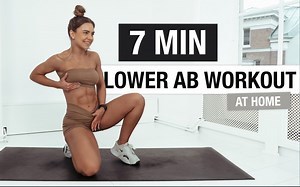 【TRAIN WITH GAINSBYBRAINS】 7分钟下腹部减脂练习「无间歇 高强度」7分钟很快结束的！加油！