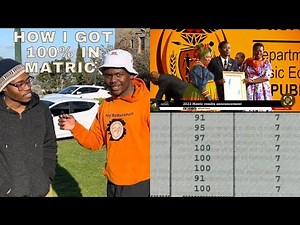 National Top Achiever |HOW I GOT 4 100% AND 8 DISTINCTIONS IN MATRIC (Study Tips)