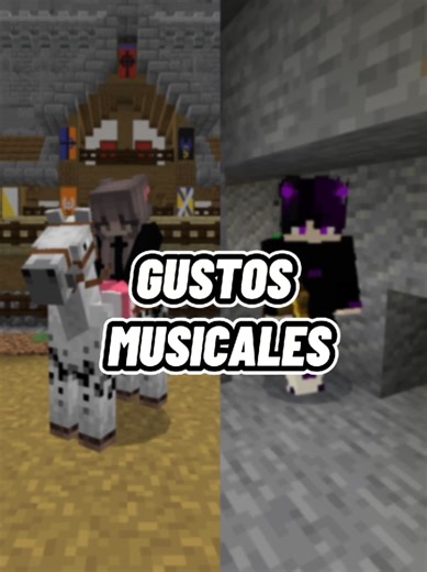 Los Gustos Musicales #minecraft #tiktok #musica