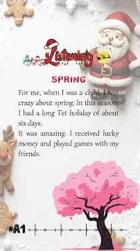 Talk About Spring | Slow English | English Listening Time | English Practice #englishshorts