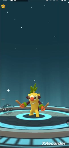 Upando Grookey shiny com fundo Pokémon Go #pokemongo #pokemon #shiny #pokémon