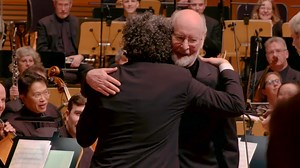 Happy Birthday, Gustavo Dudamel! Following yesterday evening’s concert, John Williams and the Los Angeles Philharmonic surprised our Music & Artistic Director with a special performance of Williams’ Happy Birthday Variations. | LA Phil